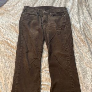 Levi’s Men’s Corduroy Pants, Size W 34 L 34, color brown